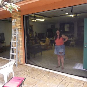 Double Garage Door Screen