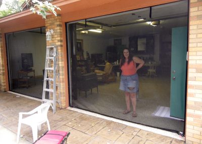 Double Garage Door Screen