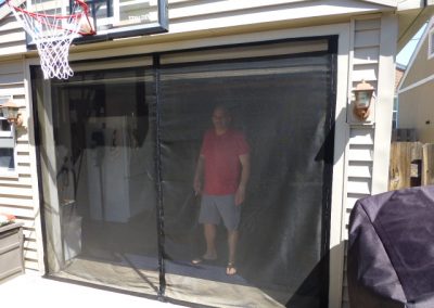 Custom garage door screens