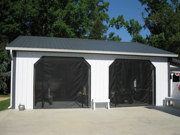 Custom garage door screens