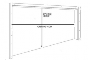 how to measure for garage door screens