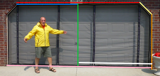 Angle Measuring For Garage Door Screen