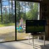 Three Zipper Garage Door Screen