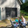 Single Zipper Garage Door Screen