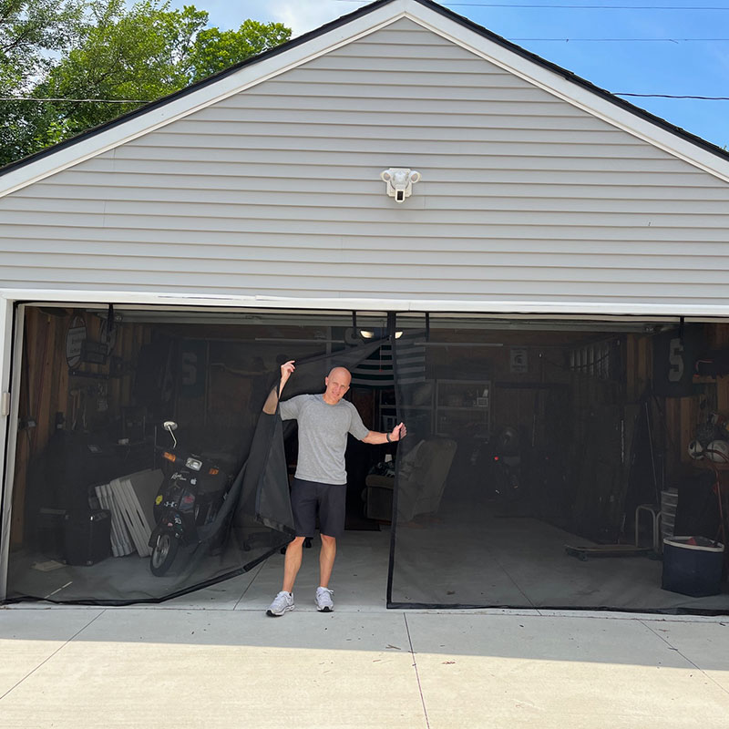 Custom Size Screen – 117″ wide x 119.5″ high – Two Zippers